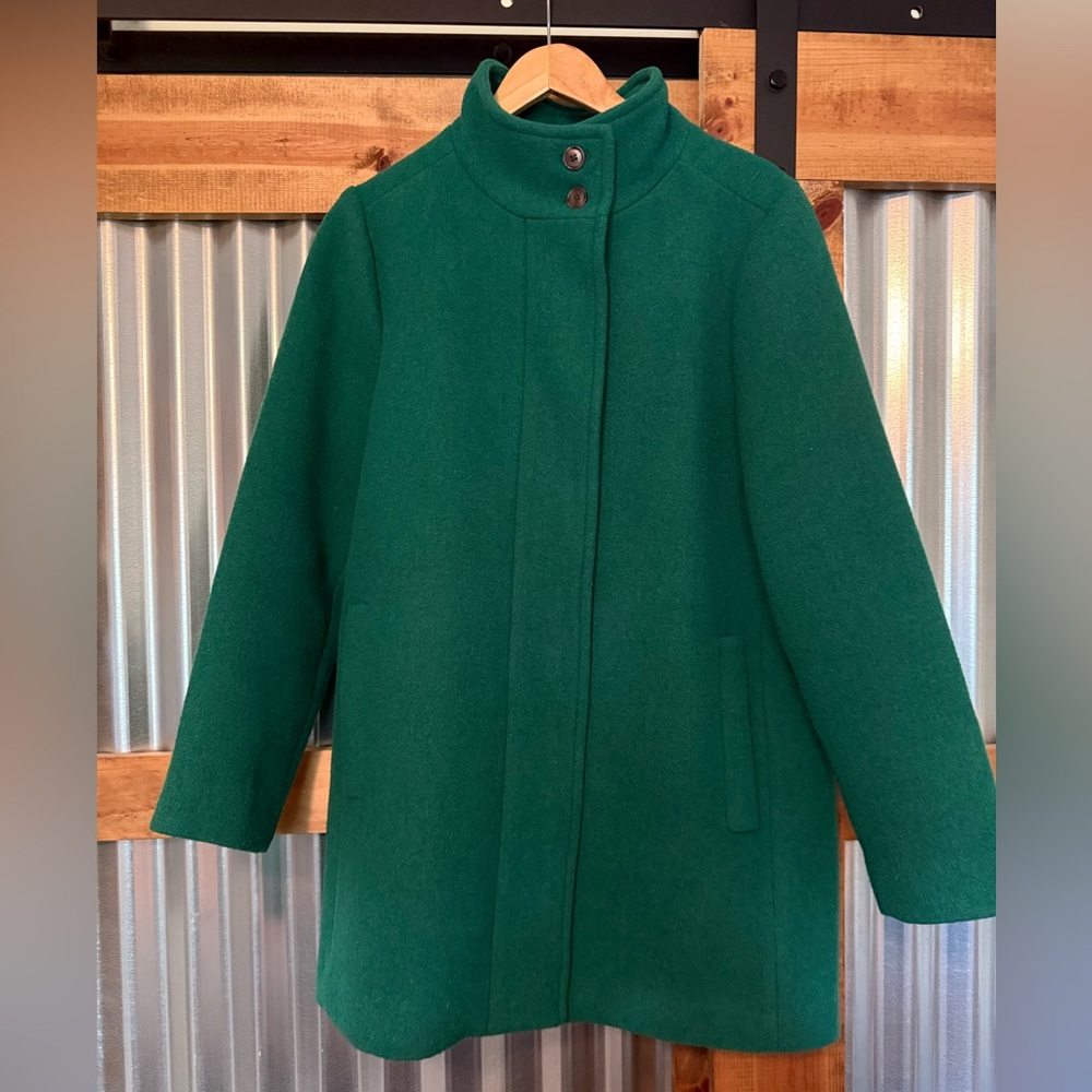 J. Crew Factory Emerald Pea Coat